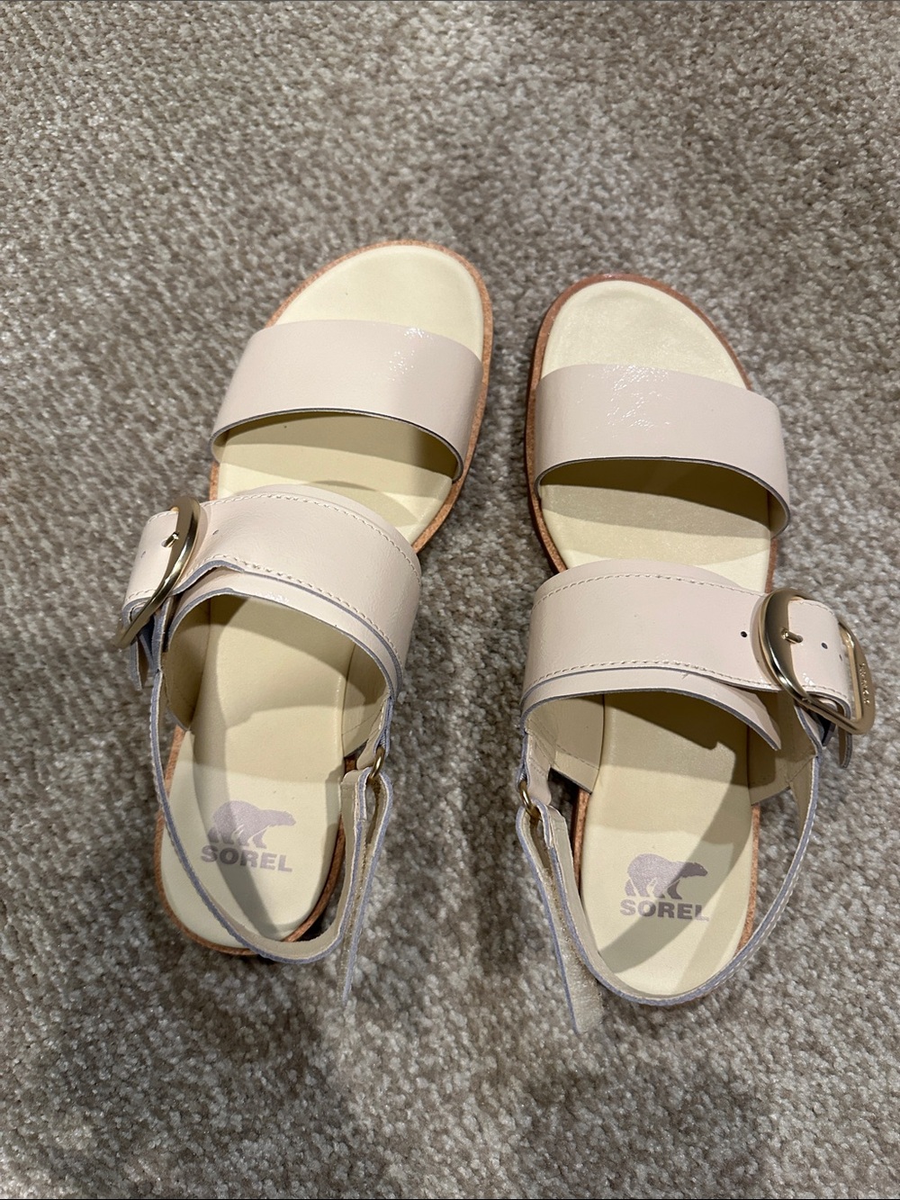 Sorel Women's Beige Buckle Sandals